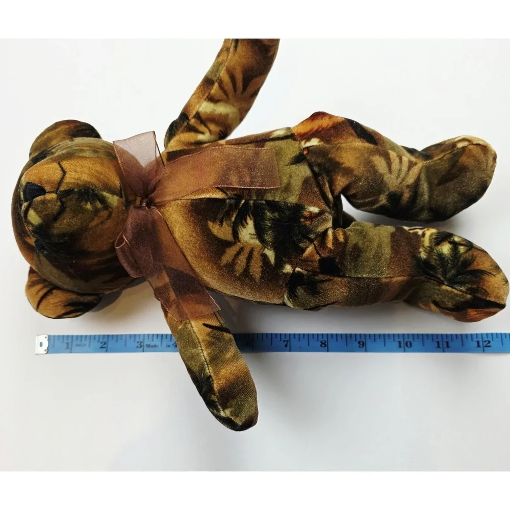 Bestever Tropical Print Teddy Bear Velvet Stuffed Plush 12